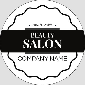 Picture of Beauty Stickers 5 - Circle 3" x 3"