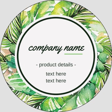 Picture of Beauty Stickers 9 - Circle 3" x 3"