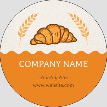 Picture of Food & Beverage Sticker 2 - Circle 3" x 3"
