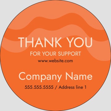 Picture of Food & Beverage Sticker 7 - Circle 3" x 3"