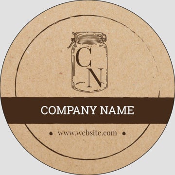 Picture of Food & Beverage Sticker 8 - Circle 3" x 3"