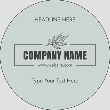 Picture of Food & Beverage Sticker 9 - Circle 3" x 3"