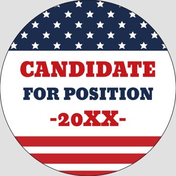 Picture of Political Stickers 2 - Circle 3" x 3"