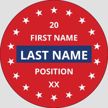 Picture of Political Stickers 4 - Circle 3" x 3"