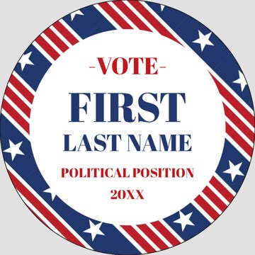 Picture of Political Stickers 5 - Circle 3" x 3"