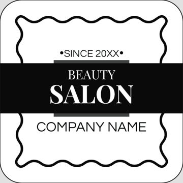 Picture of Beauty Stickers 5 - Rounded Square 2" x 2"