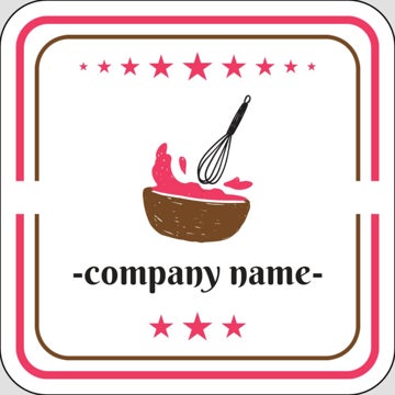 Picture of Food & Beverage Sticker 1 - Rounded Square 2" x 2"