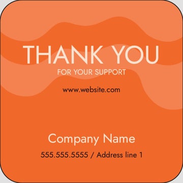 Picture of Food & Beverage Sticker 7 - Rounded Square 2" x 2"
