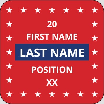 Picture of Political Stickers 4 - Rounded Square 2" x 2"