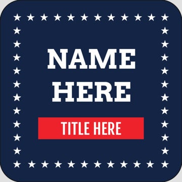 Picture of Political Stickers 7 - Rounded Square 2" x 2"