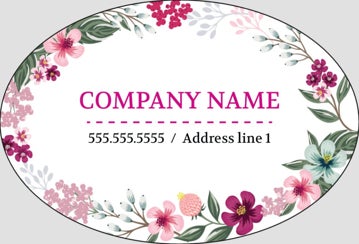 Picture of Beauty Stickers 2 - Oval 2" x 3"