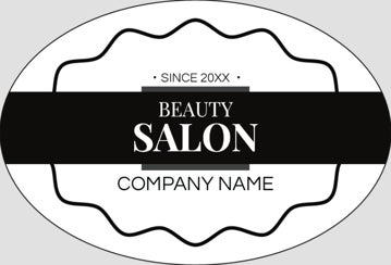 Picture of Beauty Stickers 5 - Oval 2" x 3"
