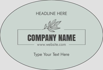 Picture of Food & Beverage Sticker 9 - Oval 2" x 3"