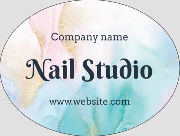 Picture of Beauty Stickers 8 - Oval 3" x 4"