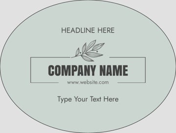 Picture of Food & Beverage Sticker 9 - Oval 3" x 4"