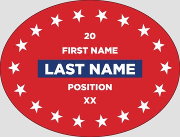 Picture of Political Stickers 4 - Oval 3" x 4"