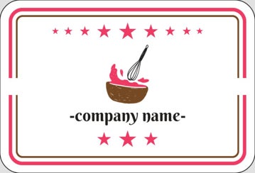 Picture of Food & Beverage Sticker 1 - Rounded Rectangle 2" x 3"