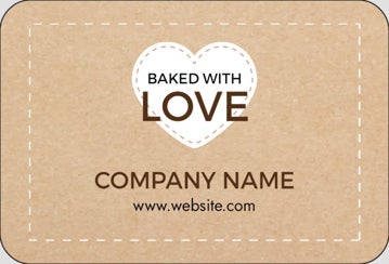 Picture of Food & Beverage Sticker 6 - Rounded Rectangle 2" x 3"