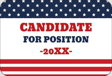Picture of Political Stickers 2 - Rounded Rectangle 2" x 3"