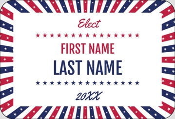 Picture of Political Stickers 3 - Rounded Rectangle 2" x 3"
