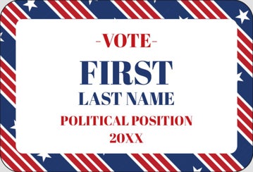 Picture of Political Stickers 5 - Rounded Rectangle 2" x 3"