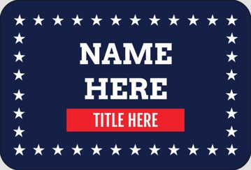 Picture of Political Stickers 7 - Rounded Rectangle 2" x 3"