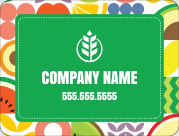 Picture of Food & Beverage Sticker 4 - Rounded Rectangle 3" x 4"