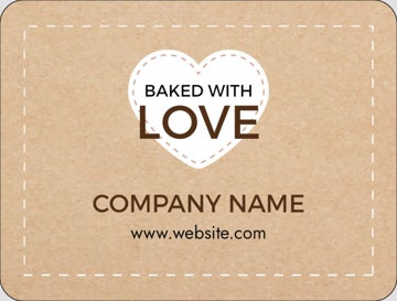 Picture of Food & Beverage Sticker 6 - Rounded Rectangle 3" x 4"