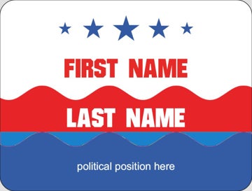 Picture of Political Stickers 1 - Rounded Rectangle 3" x 4"
