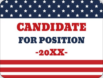 Picture of Political Stickers 2 - Rounded Rectangle 3" x 4"