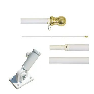 6' Flag Pole + Bracket Kit