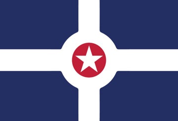 Picture of Indianapolis, IN Flag - 2x3