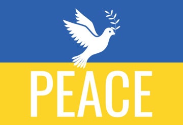 Picture of Ukraine Flag With Dove
