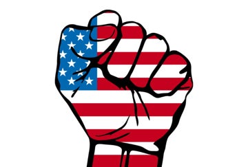 Picture of American Flag Fist