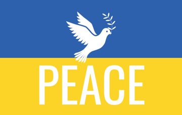 Picture of Ukraine Flag with Dove - 5x8