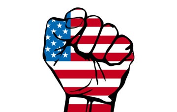 Picture of American Flag Fist