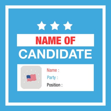 Picture of Political Campaign 5 - 2" x 2" Square