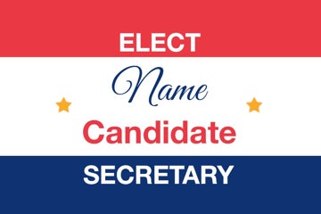 Picture of Political Campaign 1 - 2" x 3" Rectangle