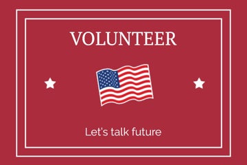 Picture of Volunteer Campaign - 2" x 3" Rectangle