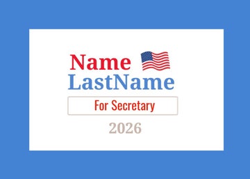 Picture of Political Campaign Rectangle 1 - 2.5" x 3.5" Rectangle