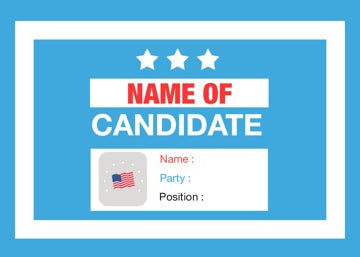 Picture of Political Campaign Rectangle 2 - 2.5" x 3.5" Rectangle