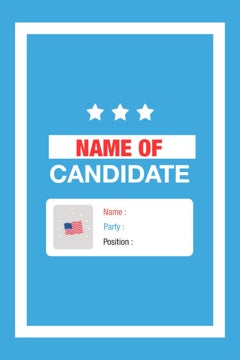 Picture of Political Campaign Rectangle 2 - 3" x 2" Rectangle