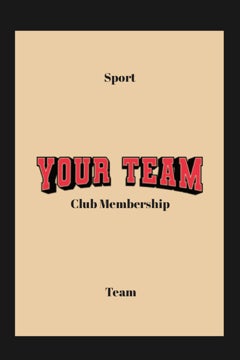 Picture of Sports Booster Club Team - 3" x 2" Rectangle