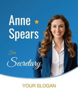 Picture of Political Campaign with Face - 3.5" x 2.5" Rectangle