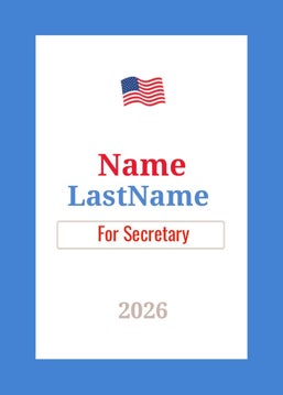 Picture of Political Campaign Rectangle 1 - 3.5" x 2.5" Rectangle