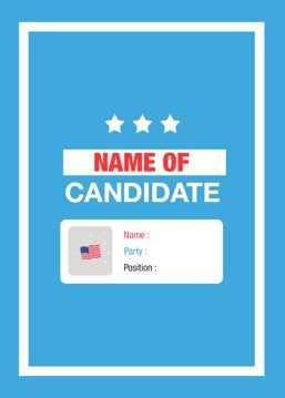 Picture of Political Campaign Rectangle 2 - 3.5" x 2.5" Rectangle