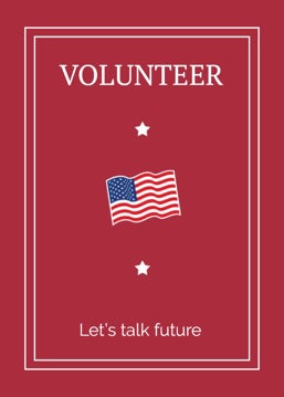 Picture of Volunteer Campaign - 3.5" x 2.5" Rectangle