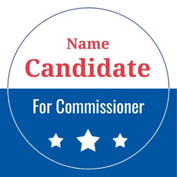 Picture of Vote Campaign - 2" x 2" Circle