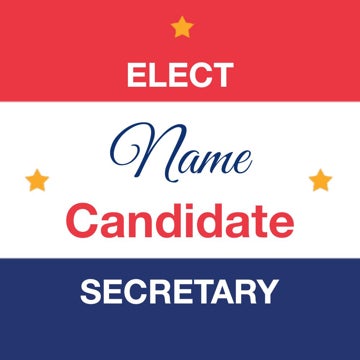 Picture of Political Campaign 1 - 2.25" x 2.25" Circle
