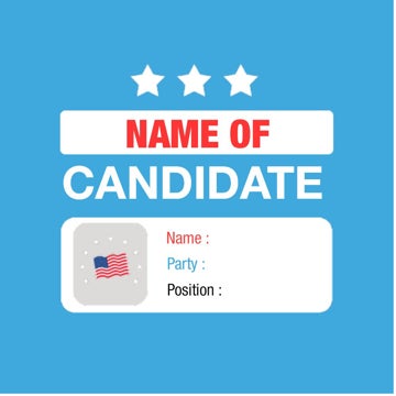 Picture of Political Campaign Rectangle 2 - 2.25" x 2.25" Circle